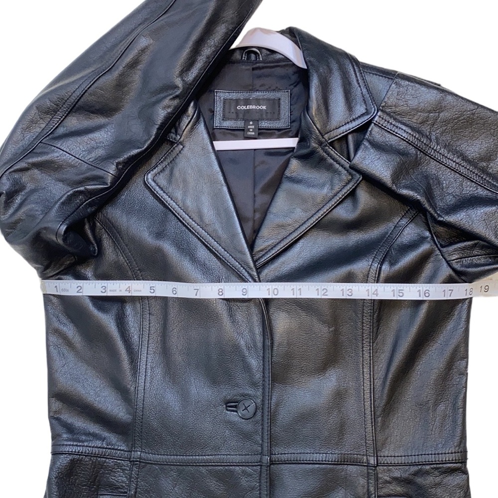 Colebrook Classics Leather Jacket Black Size S Gem